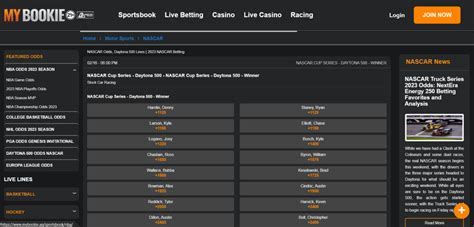 daytona 500 betting sites